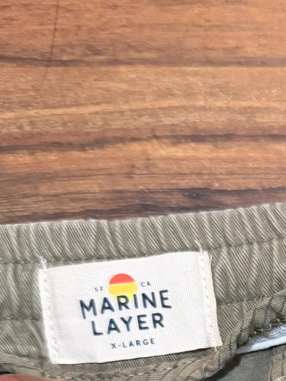 Marine Layer Men's Olive Green Drawstring Joggers EUC